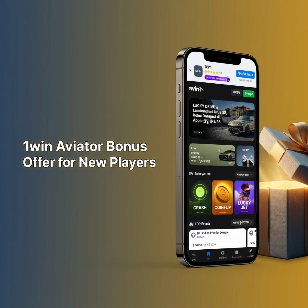 1win Aviator welcome bonus for new players offering 100% up to 60,000 BDT or 600% crypto boost