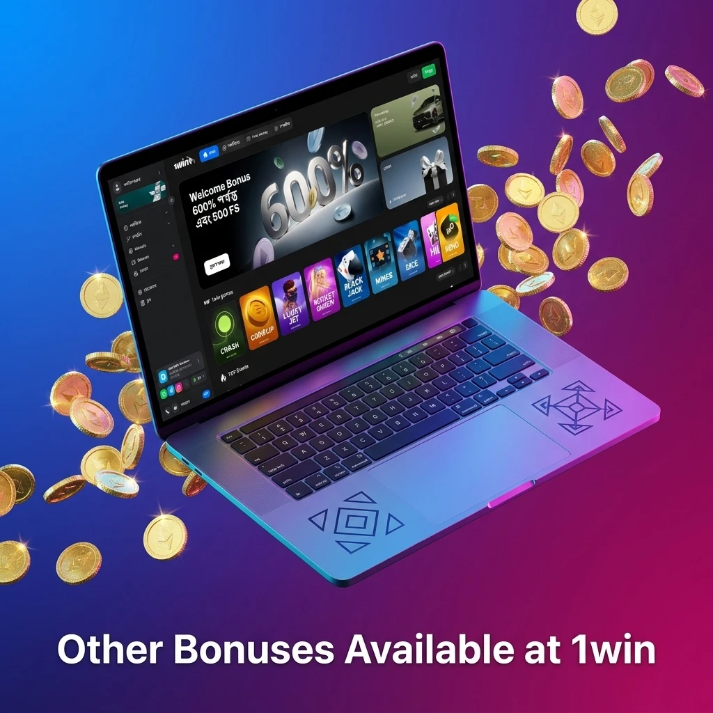 1win bonuses including reload, cashback, free bets, casino offers, and loyalty rewards for Bangladesh players