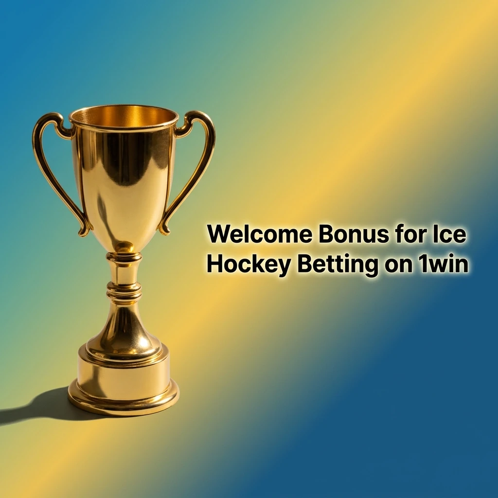 1win welcome bonus for ice hockey betting showing deposit reward offer for new users on sports markets