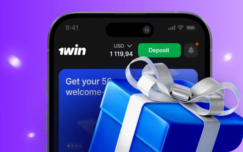 1Win platform offers you the bonus for installing the app.