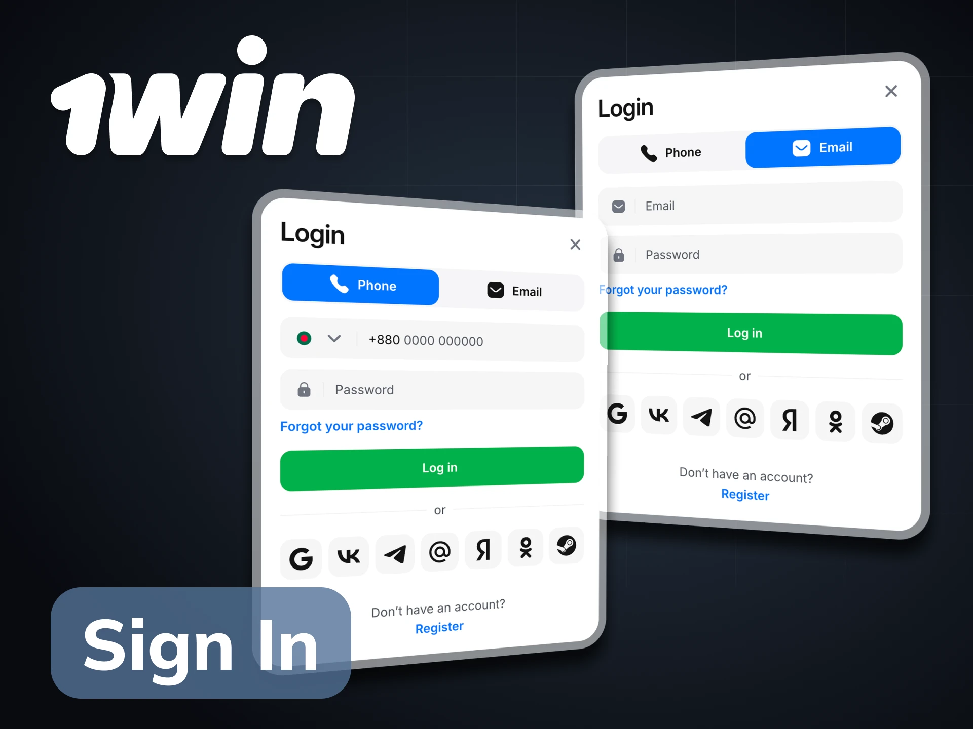 Check the details about logging into your 1Win account.